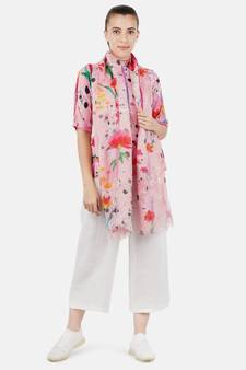 Printed Bambooo Cashmere T-Shirt