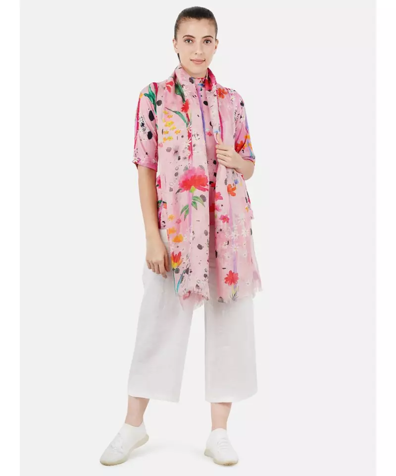 Printed Bambooo Cashmere T-Shirt