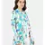 Printed Bambooo Cashmere T-Shirt & Shrug Set