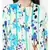 Printed Bambooo Cashmere T-Shirt & Shrug Set