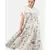 Women's viscose white printed dress