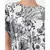 Women's  pure cotton black printed dress