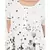 Women's Silk cotton white printed dress