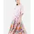 Women's viscose pink printed dress