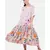 Women's viscose pink printed dress