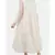Women's beige cotton  metallic dress