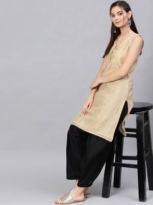Black plain cotton trousers 1