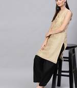 Black plain cotton trousers