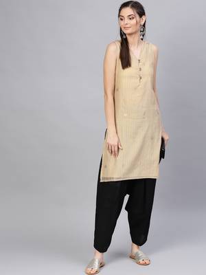 Black plain cotton trousers 5