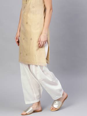White plain cotton trousers 2