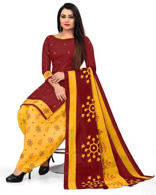 Maroon digital print cotton salwar 3