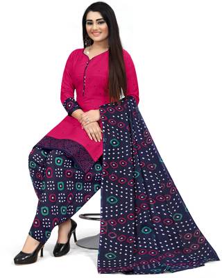 Pink polka dots cotton salwar 3