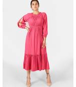 White printed polyester ethnic-kurtis