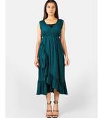 Black printed polyester ethnic-kurtis