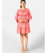 Blue printed polyester ethnic-kurtis