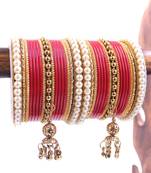 Red bangles-and-bracelets