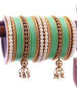 Green bangles-and-bracelets
