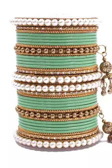 Green bangles-and-bracelets