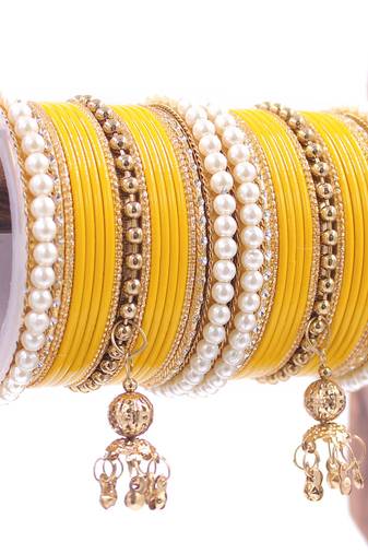 Yellow bangles-and-bracelets