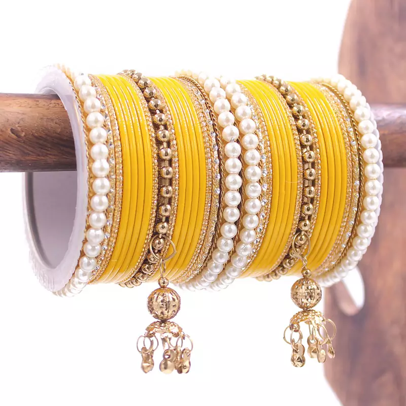 Yellow bangles-and-bracelets