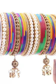 Multicolor bangles-and-bracelets