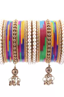 Multicolor bangles-and-bracelets