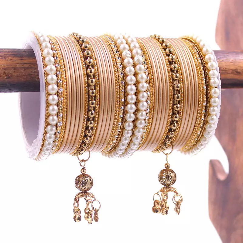 Gold bangles-and-bracelets