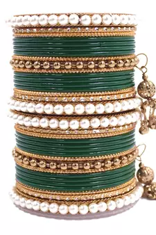 Green bangles-and-bracelets