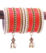 Orange bangles-and-bracelets