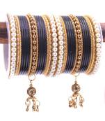 Black bangles-and-bracelets