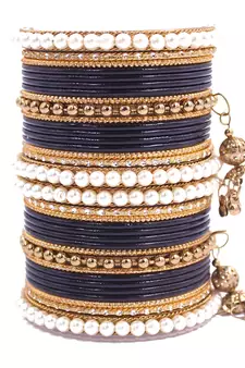 Black bangles-and-bracelets
