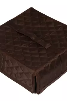 atorakushon    Satin Makeup Storage Box Travelling Vanity Cosmetic Toiletry Bag Necklace Organizer Jewellery Pouch Brown