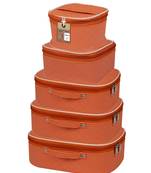 atorakushon   Fabric Makeup Storage Box Travelling Vanity Cosmetic Toiletry Bag Necklace Organizer Jewellery Pouch Peach