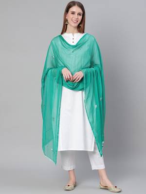 Saadgi Handmade cotton and Gotta Patti Dupatta 1
