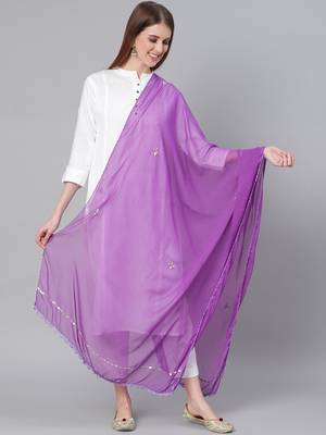 Saadgi Handmade cotton and Gotta Patti Dupatta 1