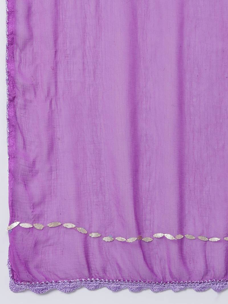 Saadgi Handmade cotton and Gotta Patti Dupatta