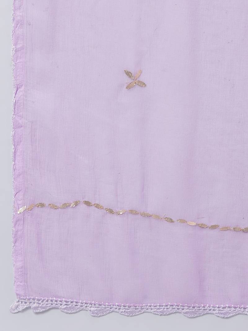 Saadgi Handmade cotton and Gotta Patti Dupatta