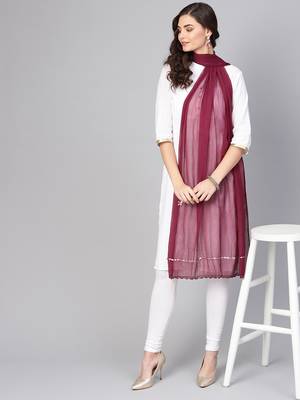 Saadgi Handmade cotton and Gotta Patti Dupatta 1