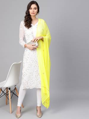 Saadgi Handmade cotton and Gotta Patti Dupatta 1