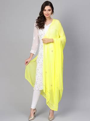 Saadgi Handmade cotton and Gotta Patti Dupatta 2
