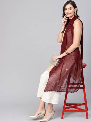 Saadgi Handmade cotton and Gotta Patti Dupatta 1