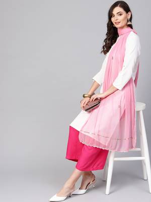 Saadgi Handmade cotton and Gotta Patti Dupatta 1
