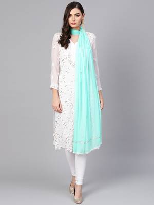 Saadgi Handmade cotton and Gotta Patti Dupatta 3