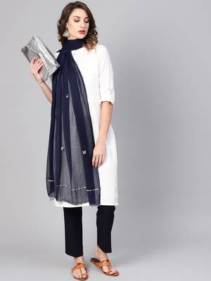 Saadgi Handmade cotton and Gotta Patti Dupatta 1