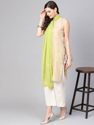 Saadgi Handmade cotton and Gotta Patti Dupatta 1