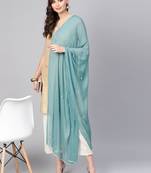 Saadgi Handmade cotton and Gotta Patti Dupatta