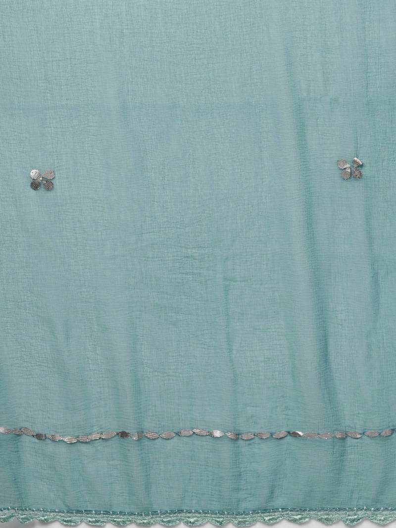 Saadgi Handmade cotton and Gotta Patti Dupatta