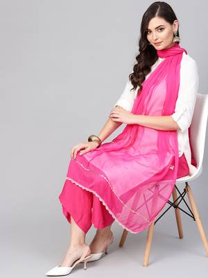 Saadgi Handmade cotton and Gotta Patti Dupatta 1