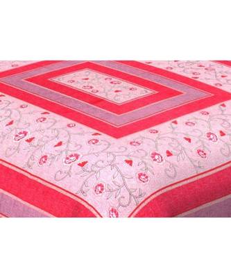 Ashnit 220 TC Cotton Double Jaipuri Print Bedsheet (Pack of 1, Pink) 2