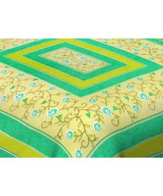 Ashnit 220 TC Cotton Double Jaipuri Print Bedsheet (Pack of 1, Green) 2